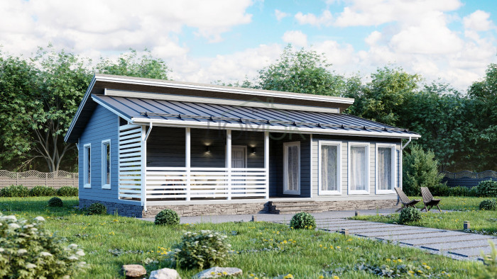 Каркасный дом Девица 12x8.5