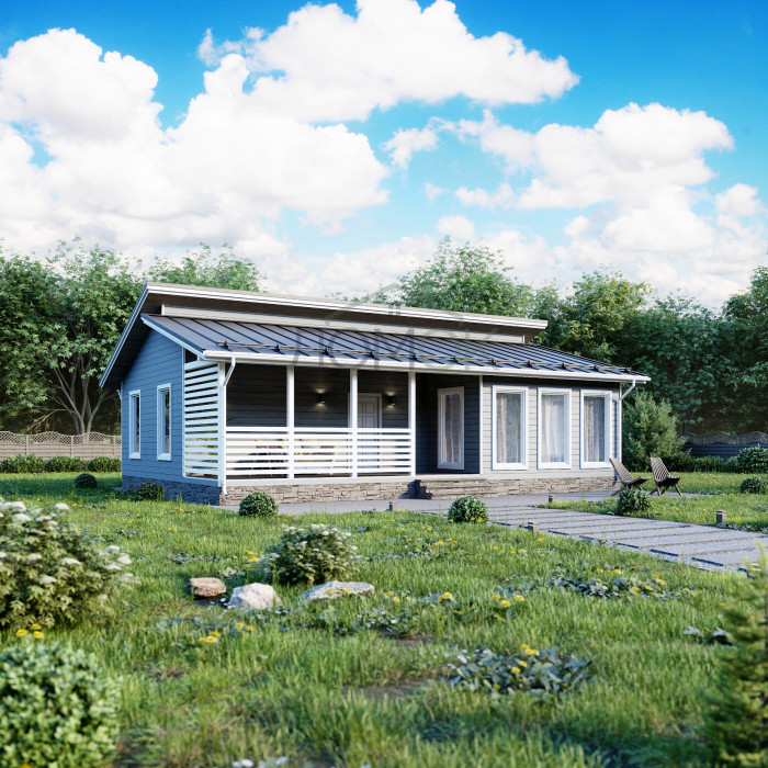 Каркасный дом Девица 12x8.5