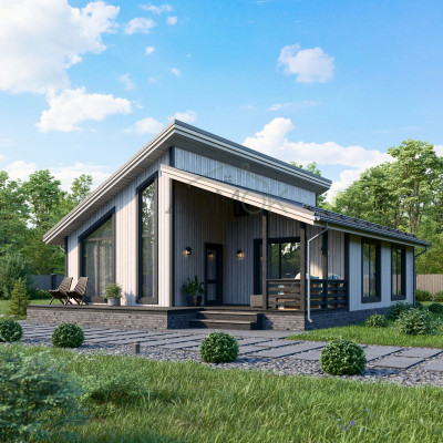 Каркасный дом Тим 9.5х11 