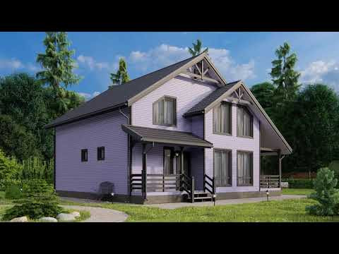 Каркасный дом Онега 10x10