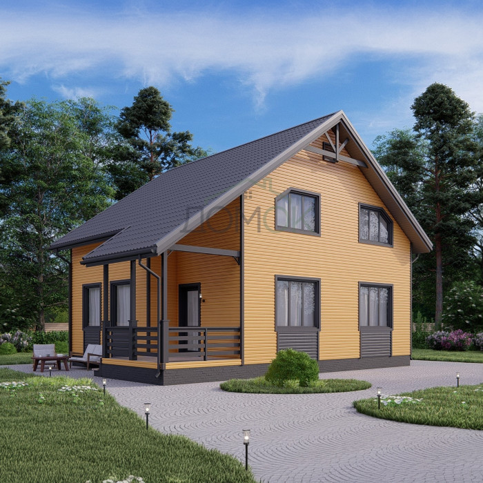 Каркасный дом Тверца 8x9