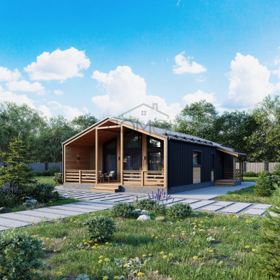 Каркасный дом БАРНЕВА 8х13.5