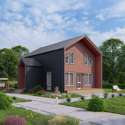 Каркасный дом Барнева 7x10