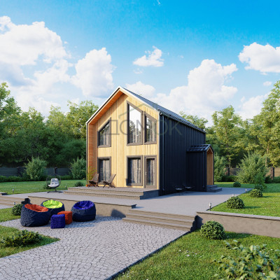 Каркасный дом Барнева 6x8