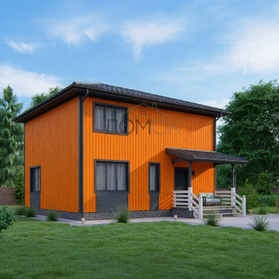 Каркасный дом Волхов 8x8.5