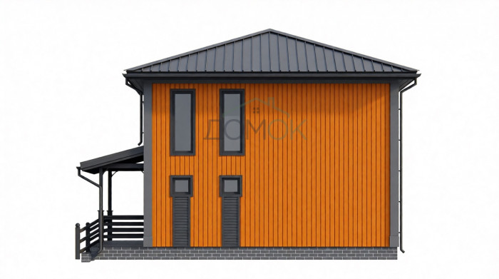 Каркасный дом Волхов 8x8.5