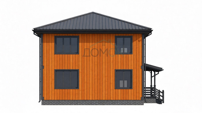 Каркасный дом Волхов 8x8.5
