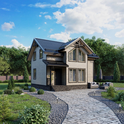 Каркасный дом Елай 7x8 