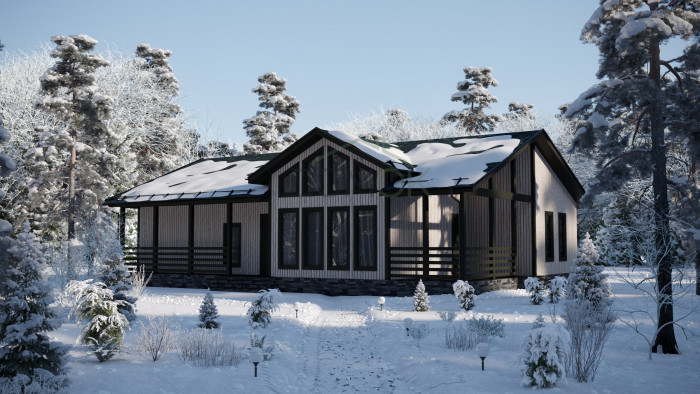 Каркасный дом Сетунь 10х14.5