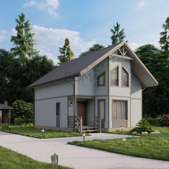 Каркасный дом Селенга 9x8