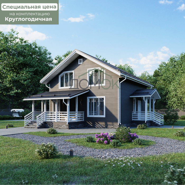 Каркасный дом Тайга-2 8x8.5 