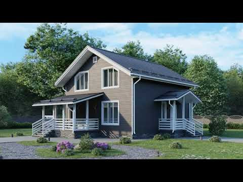 Каркасный дом Тайга-2 8x8.5 