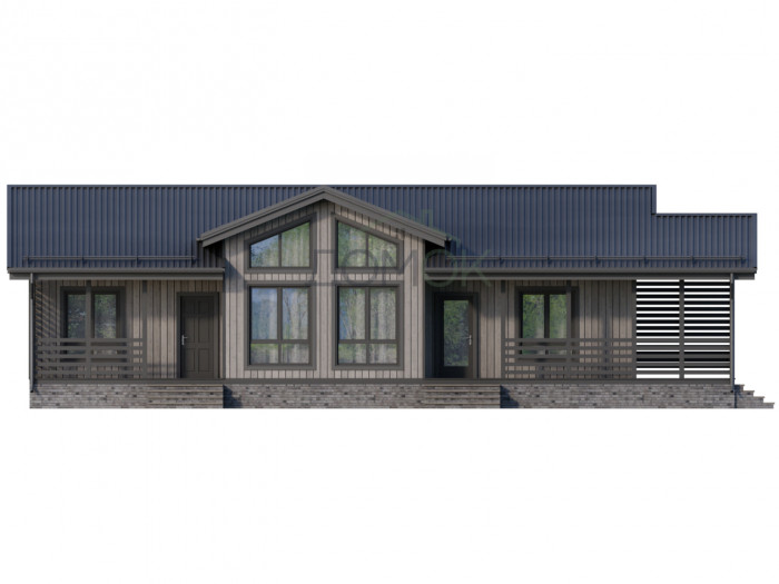 Каркасный дом Абрау 9х15