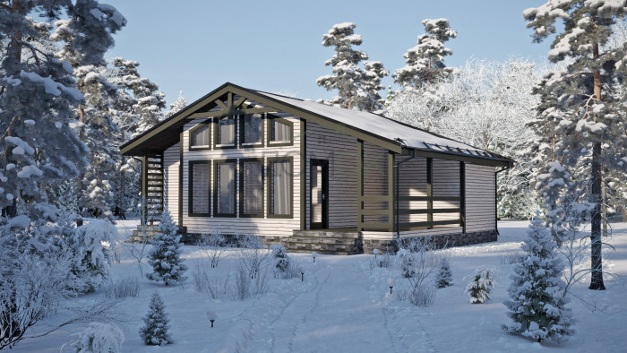 Каркасный дом Шаган 8х10