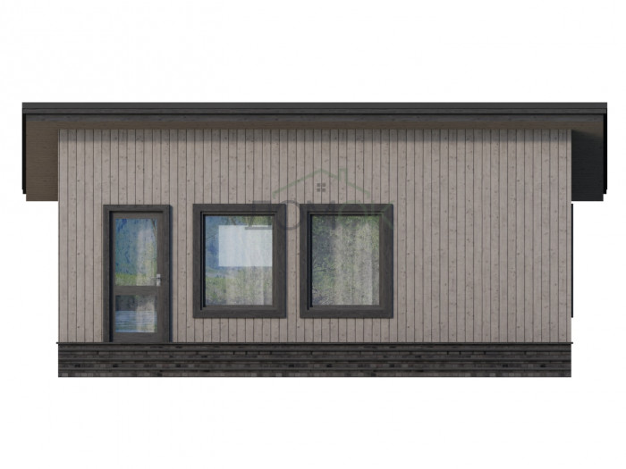 Каркасно-панельный дом Акей 8x4  