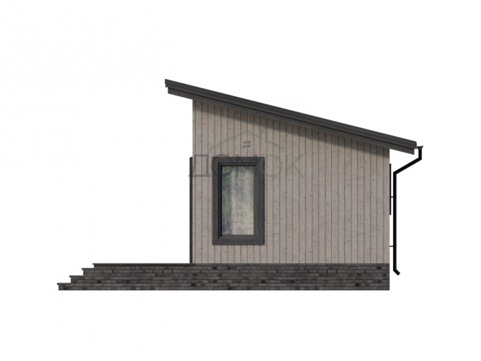 Каркасно-панельный дом Акей 8x4  