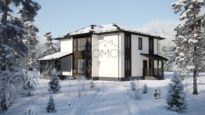 Каркасный дом Миасс 10х11