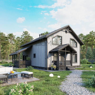 Каркасный дом Тулома 8.4х10.4 