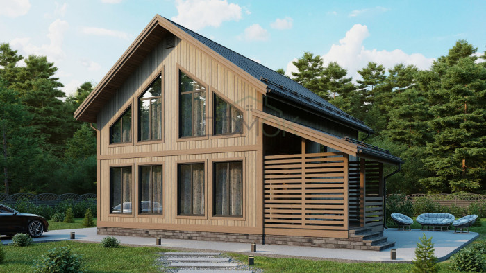 Каркасный дом Велс 8x10