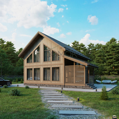 Каркасный дом Велс 8x10