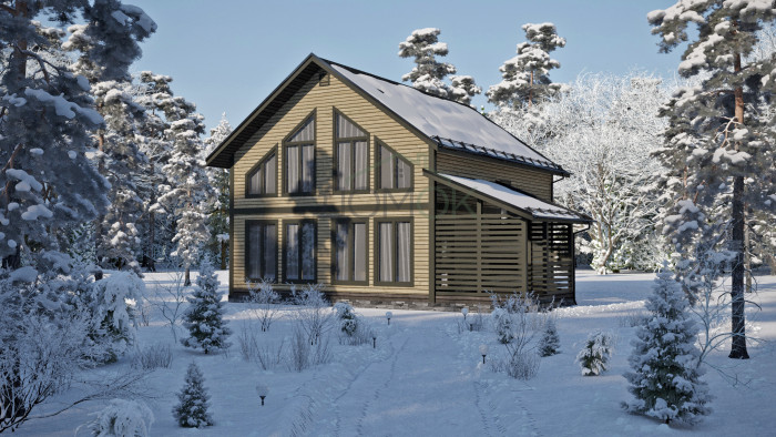 Каркасный дом Велс 8x10