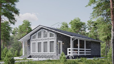 Каркасный дом Шаган 10х10 