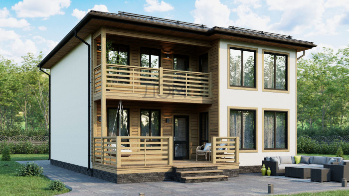 Каркасный дом Вишера 9.5х10.5 