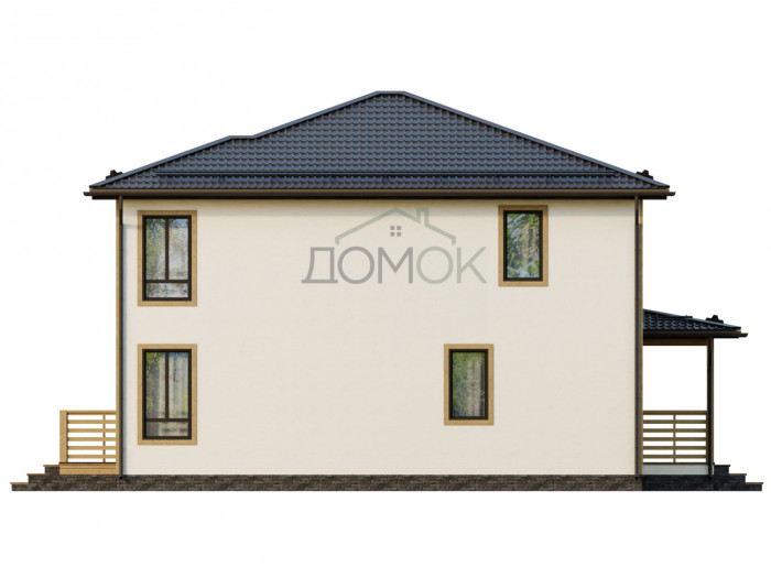 Каркасный дом Вишера 9.5х10.5 