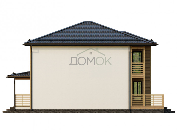 Каркасный дом Вишера 9.5х10.5 