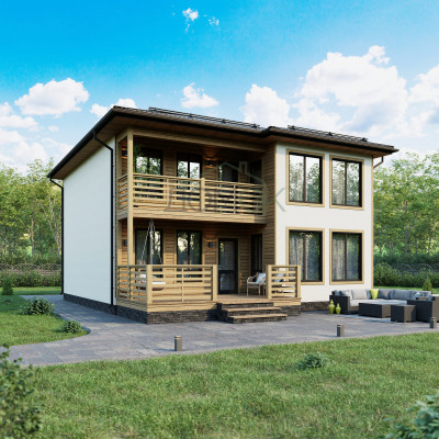 Каркасный дом Вишера 9.5х10.5 