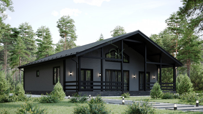 Каркасный дом Стивер 10.5х12 Лофт 