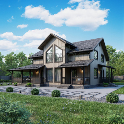 Каркасный дом Ильмень-2 10.5x10 