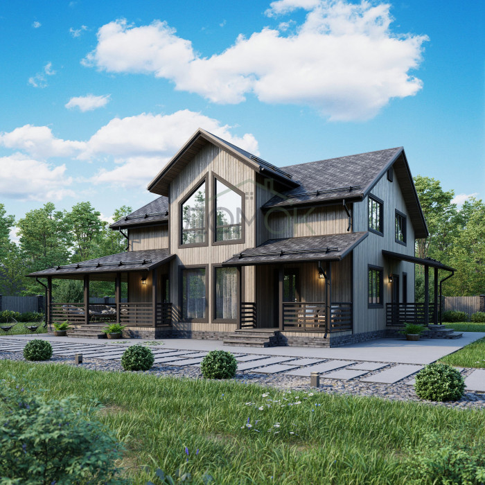 Каркасный дом Ильмень-2 10.5x10 