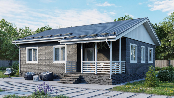 Каркасный дом Витим 10x12