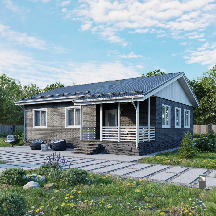 Каркасный дом Витим 10x12