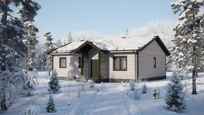 Каркасный дом Витим 10x12