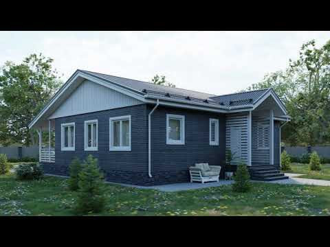 Каркасный дом Витим 10x12