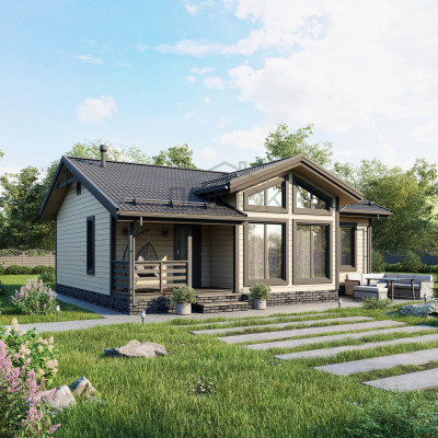 Каркасный дом Абрау 8.5х10.5 