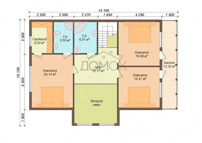 Каркасный дом Аргут 12.6х11.6