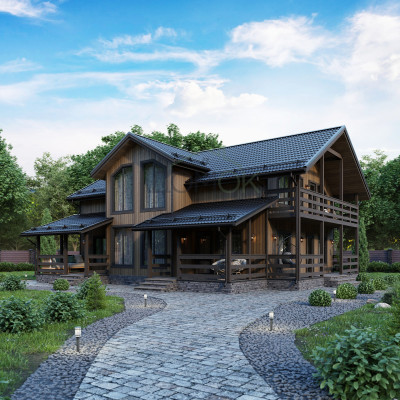 Каркасный дом Аргут 12.6х11.6