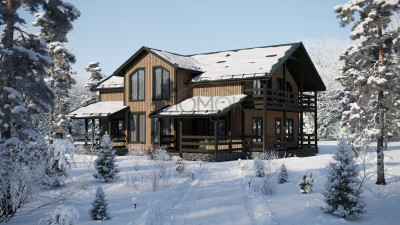 Каркасный дом Аргут 12.6х11.6