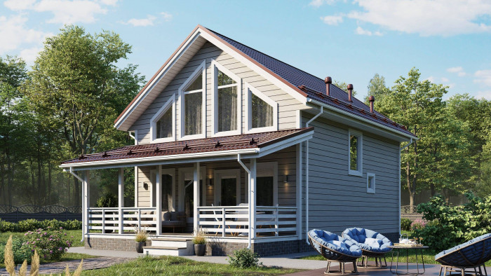 Каркасный дом Вильент-2 7х9