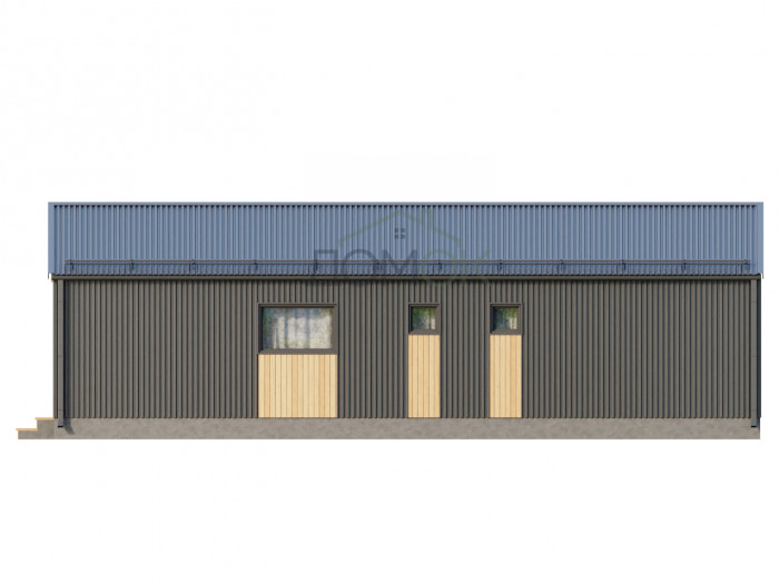 Каркасный дом БАРНЕВА 7х12.5