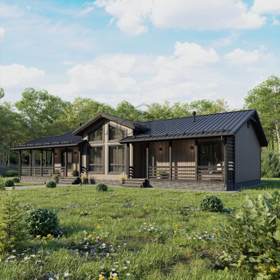 Каркасный дом Абрау 9х17 