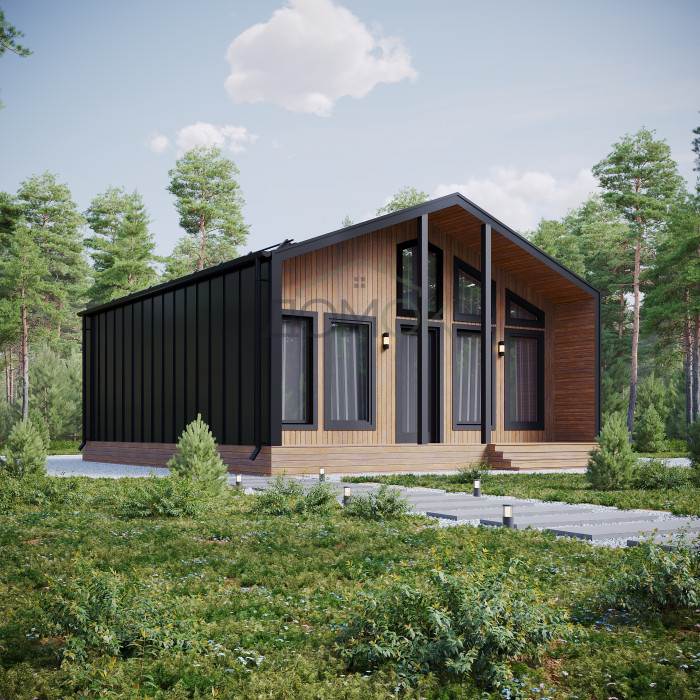 Каркасный дом БАРНЕВА 7х7