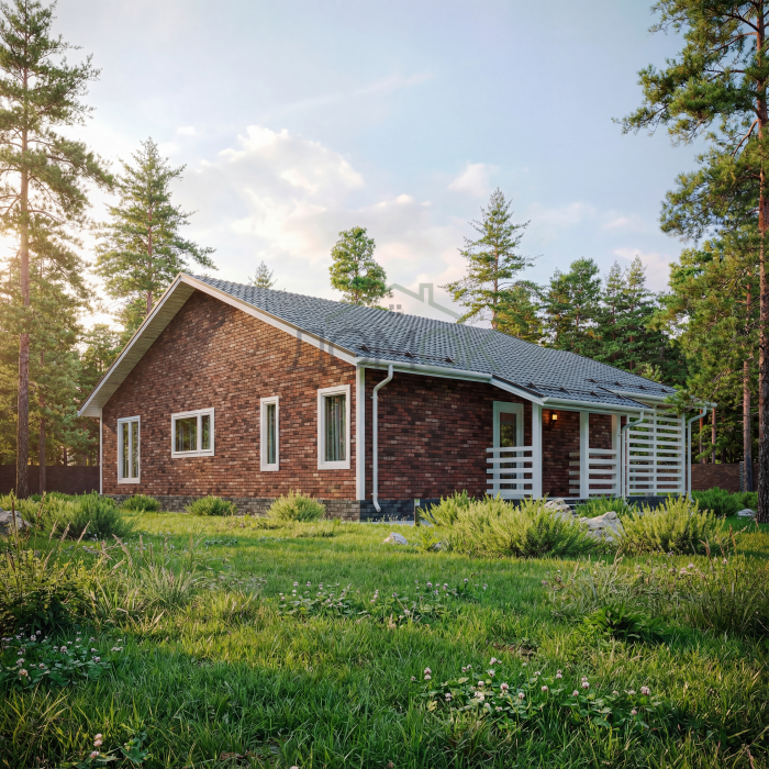 Каркасный дом Синара 10.7х13 