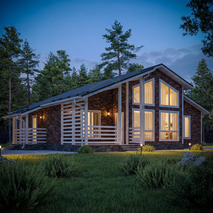 Каркасный дом Синара 10.7х13 