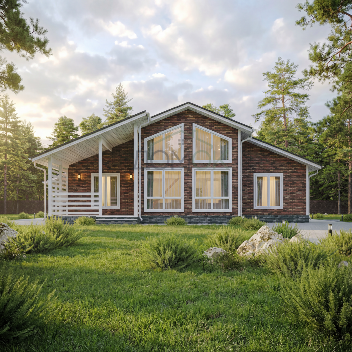 Каркасный дом Синара 10.7х13 