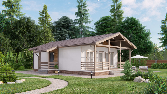 Каркасный дом Печора 7x10