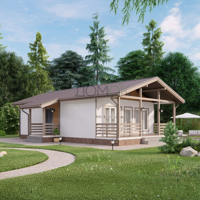 Каркасный дом Печора 7x10